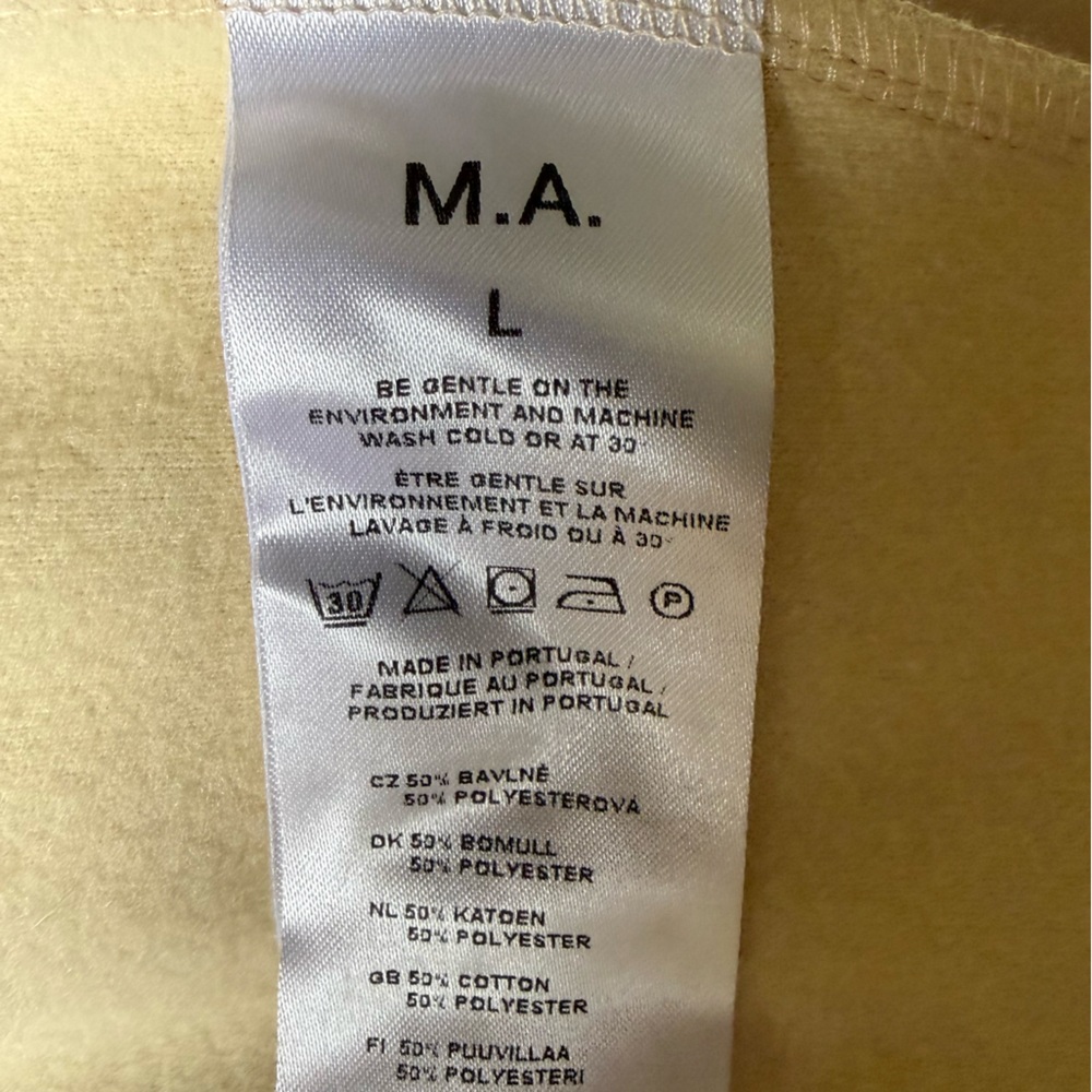 Martin Asbjørn Adam Zip Jacket Cream & Navy Track Jacket Size L | Never Worn | - Picture 6 of 9